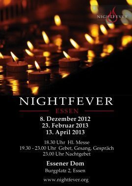 Nightfever Essen, besonderer Gottesdienst, Essen, Nordrhein-Westfalen