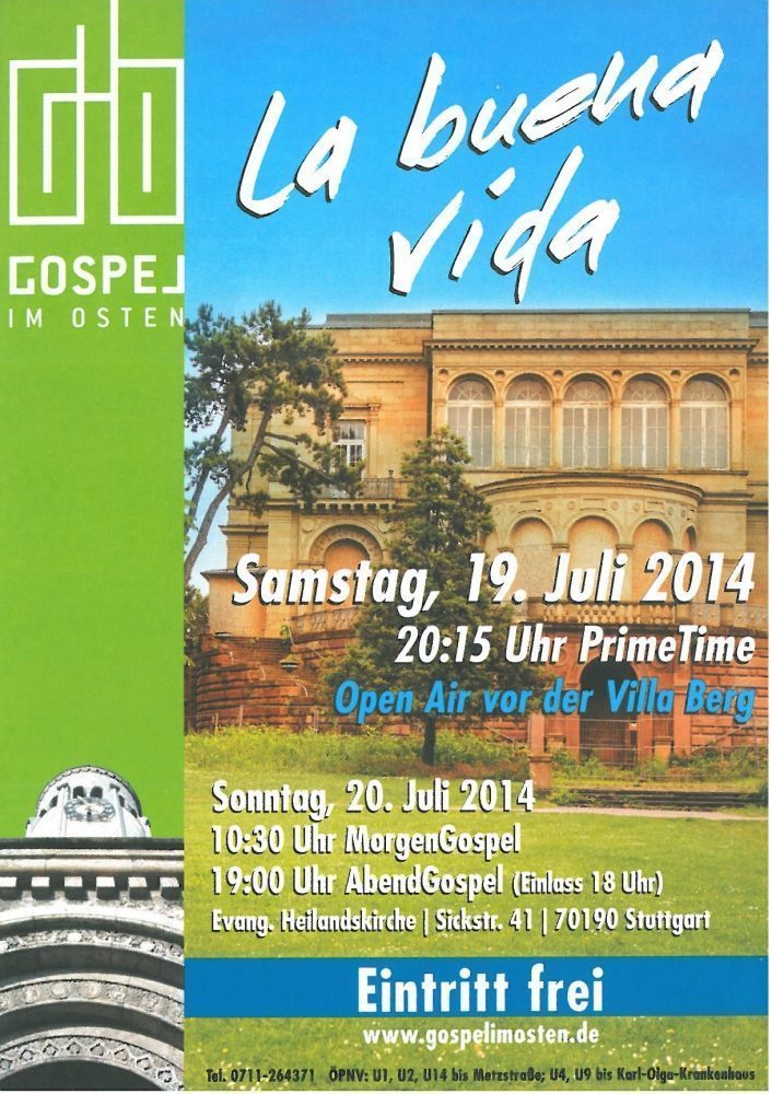 La buena vida  -  Sommergospelkonzert von 