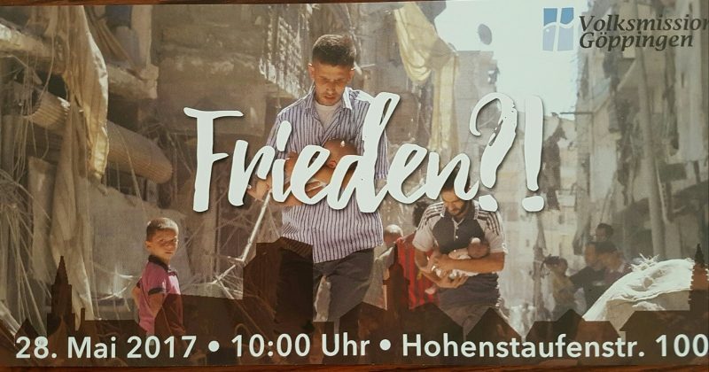 Gottesdienst zum Fest des Friedens - besonderer Gottesdienst - Göppingen