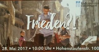 Gottesdienst zum Fest des Friedens, besonderer Gottesdienst, Göppingen, Baden-Württemberg