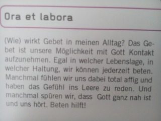 ora et labora, besonderer Gottesdienst, Nürnberg, Bayern