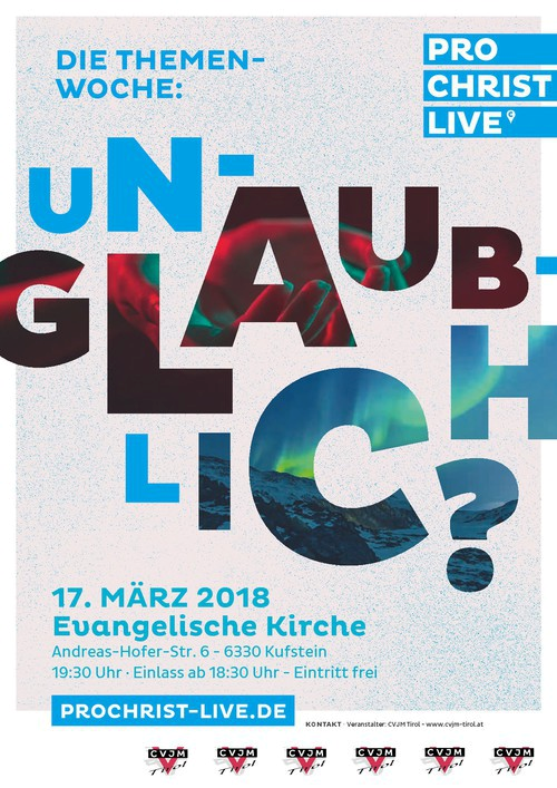 ProChrist - Kleines oder selbst organisiertes Event - Kufstein