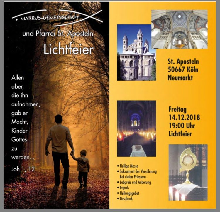 Lichtfeier - besonderer Gottesdienst - Köln