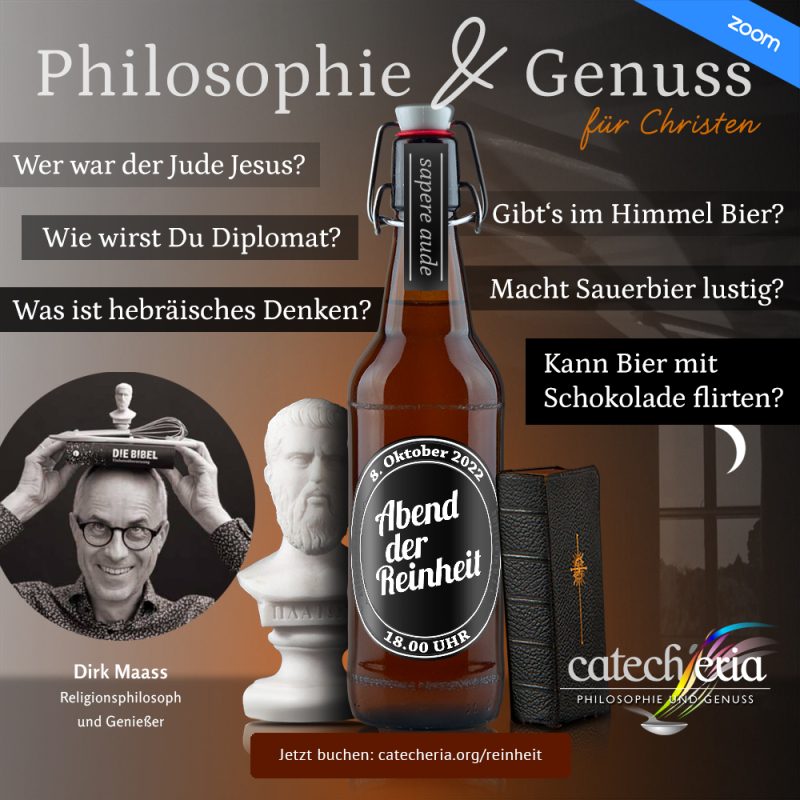 Philosophie mit Genuss: Abend der Reinheit - Kleines oder selbst organisiertes Event - Videokonferenz auf Zoom