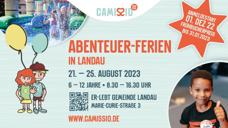 Abenteuerferien für Kids von 6-12 Jahren - Freizeit - Landau