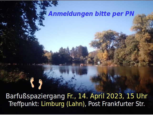 Barfußspaziergang Limburg an der Lahn - Kleines oder selbst organisiertes Event - Limburg (Lahn) - Wandergruppe Hessen