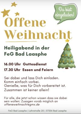 🌟Heiligabend gemeinsam🌟, Party, Bad Laasphe, Nordrhein-Westfalen